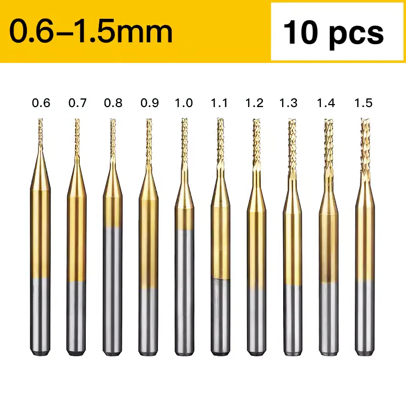 TiN Coating Corn Bit - 1/8″ Shank - Image 4